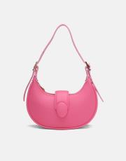 r1246 sarya özel kilit mekanizmalı kadın omuz çantası fuşya