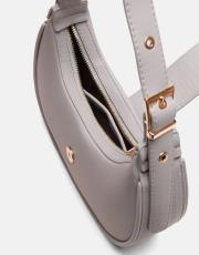 r1246 sarya özel kilit mekanizmalı kadın omuz çantası gri 4