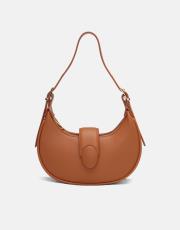 r1246 sarya özel kilit mekanizmalı kadın omuz çantası taba