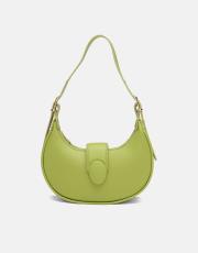 r1246 sarya özel kilit mekanizmalı kadın omuz çantası fıstık yeşili