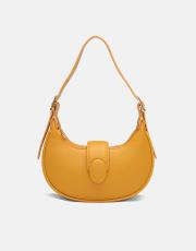 r1246 sarya özel kilit mekanizmalı kadın omuz çantası hardal