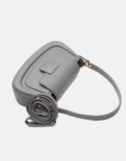 r1279 velma toka detaylı uzun askılı el çantası gri 3