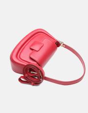 r1279 velma toka detaylı uzun askılı el çantası kırmızı 3