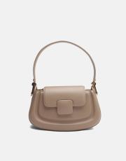 r1279 velma toka detaylı uzun askılı el çantası vizon