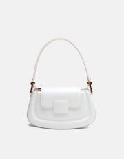 r1279-1 dafne toka detaylı uzun askılı el çantası beyaz