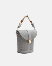 r1280 aventra zincir askılı kova çanta gri 2