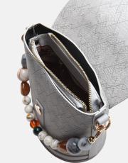 r1280 aventra zincir askılı kova çanta gri 4