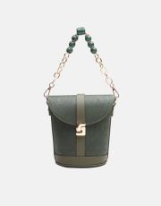 r1280 aventra zincir askılı kova çanta haki