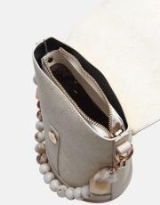 r1280 aventra zincir askılı kova çanta krem 4