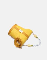 r1280 aventra zincir askılı kova çanta sarı 3