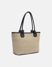 r1282 nimra hasır kadın çantası siyah 2