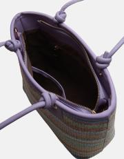 r1282-1 lorin hasır kadın çantası lila 4