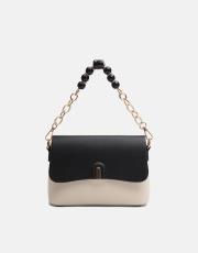 r1265 nuvia kadın çantası siyah-krem