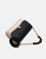 r1265 nuvia kadın çantası siyah-krem 3