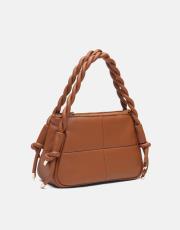 r1103 lina twist örgü saplı kadın çantası  taba 2