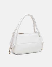 r1103 lina twist örgü saplı kadın çantası  beyaz 2