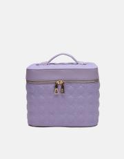 r1182 luxe mirror 3 lü makyaj çantası seti lila 3