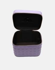 r1182 luxe mirror 3 lü makyaj çantası seti lila 4