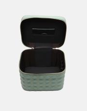 r1182 luxe mirror 3 lü makyaj çantası seti mint yeşili 4