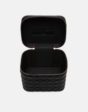 r1182 luxe mirror 3 lü makyaj çantası seti siyah 4