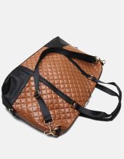 r1264 nova quilted kadın çantası siyah-taba 3