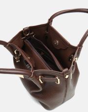 r1306 lioren zamansız formda şık el çantası kahve 4