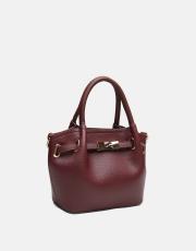 r1306 lioren zamansız formda şık el çantası bordo 2