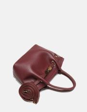 r1306 lioren zamansız formda şık el çantası bordo 3