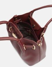 r1306 lioren zamansız formda şık el çantası bordo 4