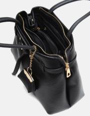 r1303 noir elegance tote kadın çantası siyah 4