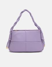 r1128 iris örgü saplı kadın çantası lila