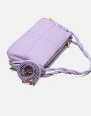 r1128 iris örgü saplı kadın çantası lila 3
