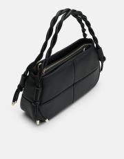 r1128 iris örgü saplı kadın çantası siyah 2