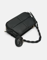 r1128 iris örgü saplı kadın çantası siyah 3