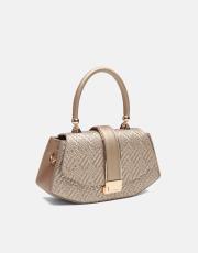 r1130 flora özel tasarım kilitli kadın çantası altın 2