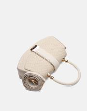 r1130 flora özel tasarım kilitli kadın çantası krem 3