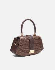 r1130 flora özel tasarım kilitli kadın çantası bakır 2