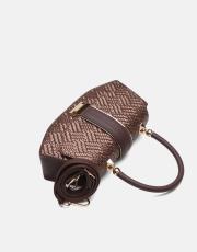 r1130 flora özel tasarım kilitli kadın çantası bakır 3