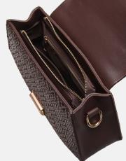 r1130 flora özel tasarım kilitli kadın çantası bakır 4