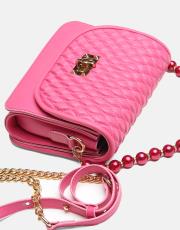 r1031 wanda kapitone desenli inci saplı kadın çantası fuşya 4