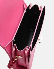 r1031 wanda kapitone desenli inci saplı kadın çantası fuşya 5