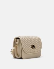 r1031 wanda kapitone desenli inci saplı kadın çantası krem 3