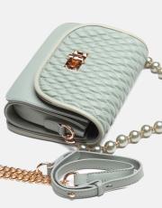 r1031 wanda kapitone desenli inci saplı kadın çantası mint yeşili 4