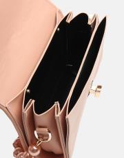 r1031 wanda kapitone desenli inci saplı kadın çantası pudra 5