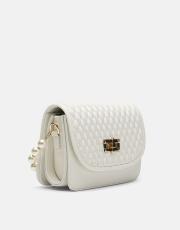 r1031 wanda kapitone desenli inci saplı kadın çantası beyaz 2