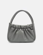 r1063 brenda büzgü detaylı çanta gri