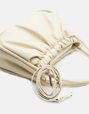 r1063 brenda büzgü detaylı çanta krem 3