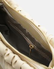 r1063 brenda büzgü detaylı çanta krem 4