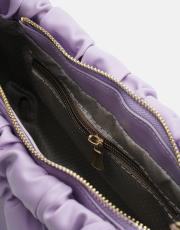 r1063 brenda büzgü detaylı çanta lila 4