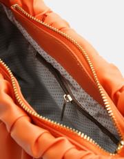 r1063 brenda büzgü detaylı çanta turuncu 4